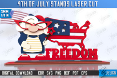 4th of July Stand Laser Cut| Independence Day|Patriotic Sign Product Image 1