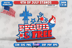 4th of July Stands Laser Cut Bundle, Layered Patriotic Decor Product Image 7