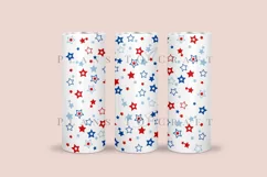 4th of july star pattern skinny tumbler sublimation wrap with high resolution 300 DPI and transparant background perfect for 20oz and 30oz skinny tumb