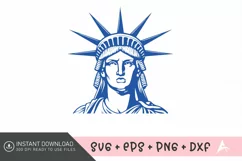 4th of July Statue of Liberty SVG Deign,America Celebration Product Image 1