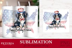 4th of july png sublimation design being used as a 20 oz skinny tumbler wrap print