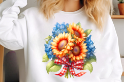 4th Of July Sunflowers Clipart Product Image 3