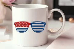 4th of July sunglasses SVG , Fourth Of July SVG Product Image 3