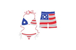 4th Of July Swimwear SVG Cut File Product Image 1