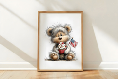 4th Of July Teddy Bear Clipart Product Image 3