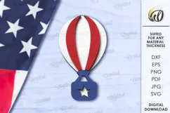 4th of July Tiered Tray Decor Lasercut. Home Decor SVG Product Image 8