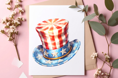4th Of July Top Hat Sublimation Clipart Product Image 2