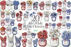 4th Of July Trio Flowers Bundle Product Image 1