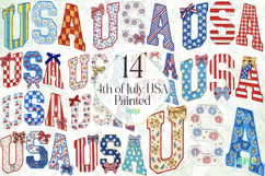 4th of July USA Painted Clipart Bundle Product Image 1