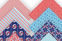 4th of July Various Seamless Patterned Papers Set of 12 PNG