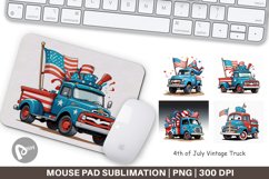 Mouse Pad 4th of July 4th of July Vintage TruckVintage Truck Product Image 1