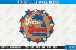 4th Of July Wall Decor Laser Cut, Patriotic Welcome Sign SVG Product Image 7