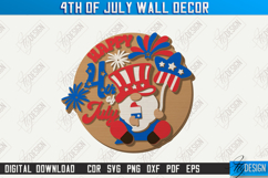 4th Of July Wall Decor Laser Cut, Patriotic Welcome Sign SVG Product Image 10