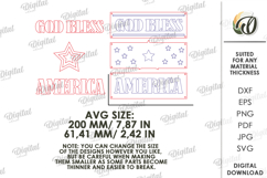 4th of July Wall decor Bundle Lasercut. Home Decor SVG Product Image 3