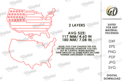 4th Of July Signs Bundle Laser Cut. Wall Decor SVG Product Image 3
