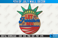 4th Of July Wall Decor Laser Cut, Patriotic Welcome Sign SVG Product Image 11