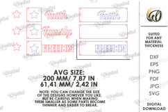 4th of July Wall decor Laser Cut. Home Decor SVG Product Image 2