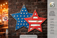4th Of July Signs Bundle Laser Cut. Wall Decor SVG Product Image 6