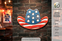 4th Of July Signs Bundle Laser Cut. Wall Decor SVG Product Image 7