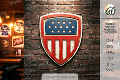 4th Of July Signs Bundle Laser Cut. Wall Decor SVG Product Image 9