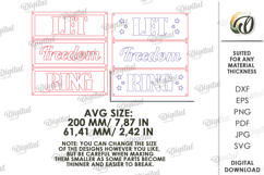 4th of July Wall decor Laser Cut. Home Decor SVG Product Image 2