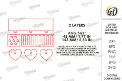 4th Of July Sign Laser Cut. Patriotic Wall Decor SVG Product Image 2