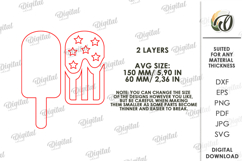 4th Of July Sign Laser Cut. Patriotic Wall Decor SVG Product Image 2