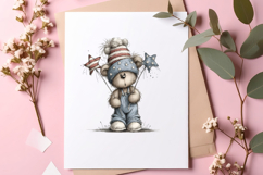4th Of July Watercolor Bear Clipart Product Image 2