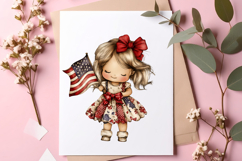 4th Of July Watercolor Children Clipart Product Image 2