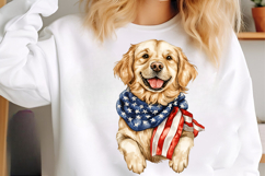 4th Of July Watercolor Dog Clipart Product Image 3