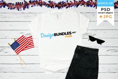 Independence day t-shirt mockup | Bella canvas mockup Product Image 1