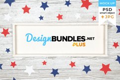 4th of July White Sign mockup | Farmhouse sign mockup Product Image 1