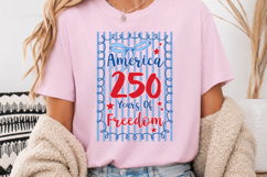 4th of July Wildflower Boho USA Independence Day PNG Product Image 3
