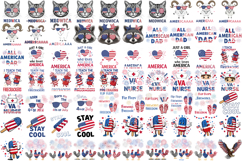 Patriotic sublimation bundle | 4th of July cliparts Product Image 3
