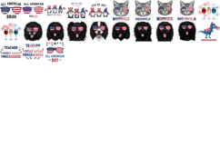 Patriotic sublimation bundle | 4th of July cliparts Product Image 5