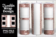 Photo Sublimation Tumbler Skinny Template 20 oz Product Image 2