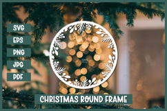 6 Paper Cut Christmas frames, Baby Photo Frame template Product Image 6