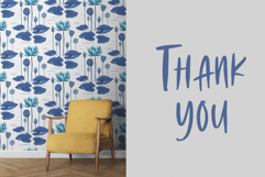 A set of seamless patterns with lotuses. 12 variations. Product Image 5