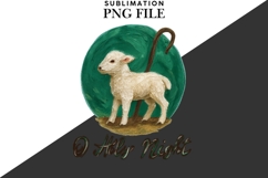 Oil painted holy night png design for T-shirts Product Image 2