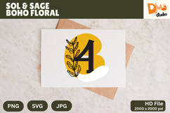 Sol &amp; Sage Boho Floral Monogram Product Image 1