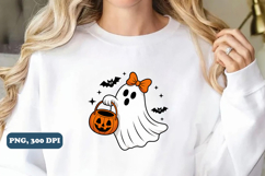 Lace Ghost Coquette PNG, Halloween Sublimation png Product Image 5
