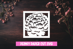 6 Peony Flower Paper Cut SVG Design Product Image 6