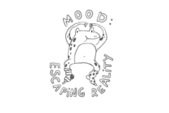 Funny Frog Print SVG, PNG Product Image 1