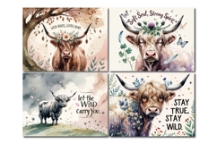 Highland Cow Cutting Board Sublimation, Mom Kitchen Product Image 2