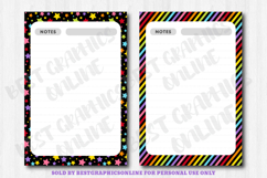 Rainbow Printable Note Paper Bright Writing Papers Page Product Image 6