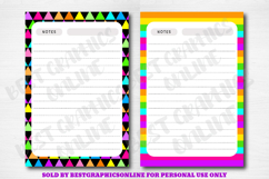 Rainbow Colors Note Paper Bundle, Rainbow Writing Papers Set Product Image 6