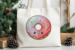 Christmas Pudding Cupcake Donut Cocoa PNG Sublimation Product Image 3
