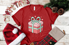 Christmas Cocoa Gift Bow Bells PNG Sublimation Clipart Product Image 2