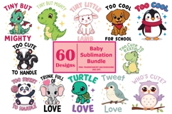 Funny Baby Quotes SVG Bundle, Newborn Sayings Product Image 6