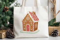 Christmas Gingerbread House, Fireplace, Gingerbread Man PNG Product Image 2